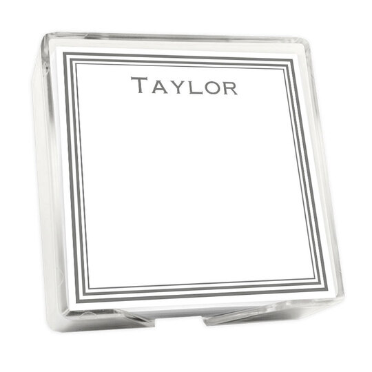 Colonial Memo Square with Holder